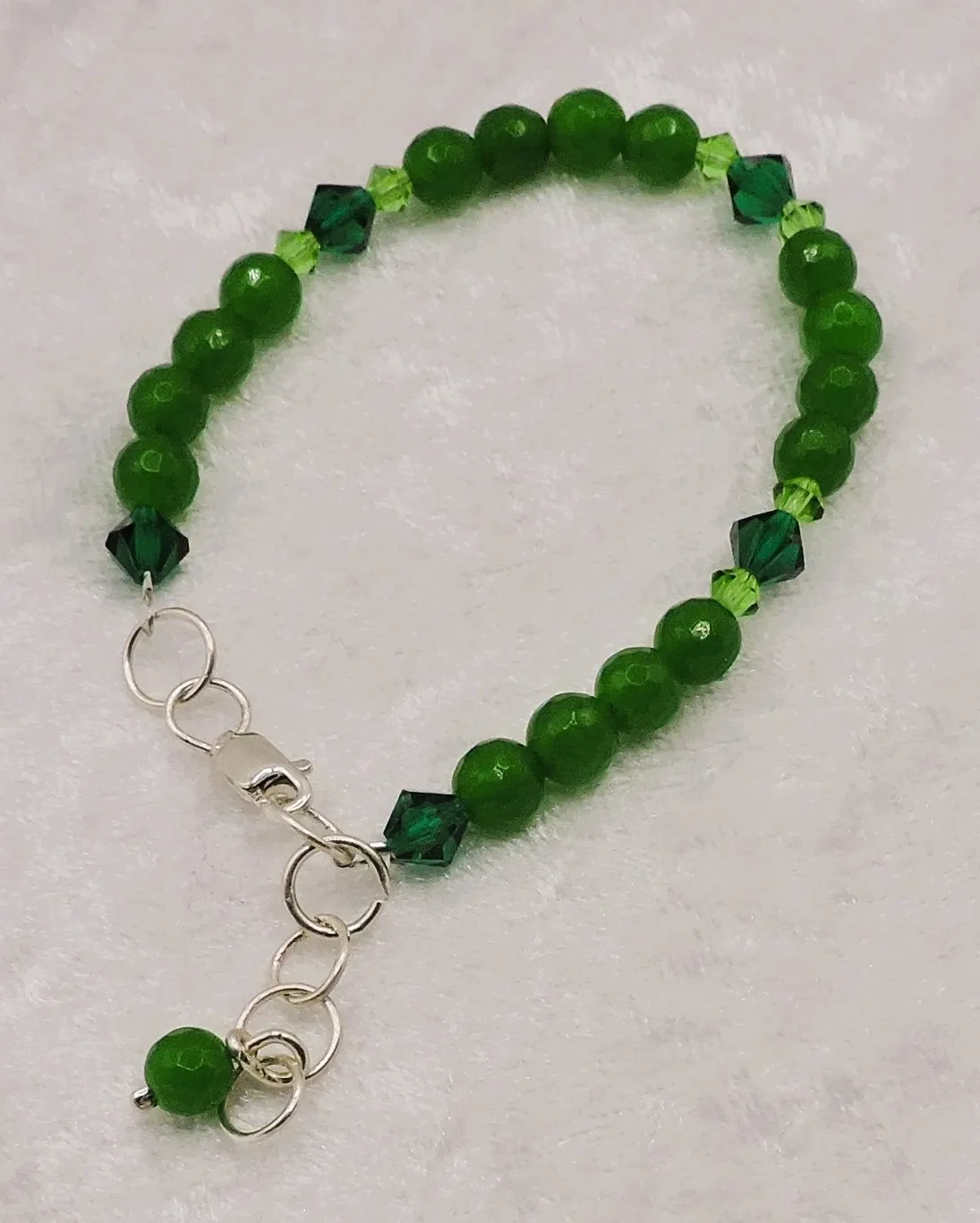 Green Aventurine sterling silver bracelet