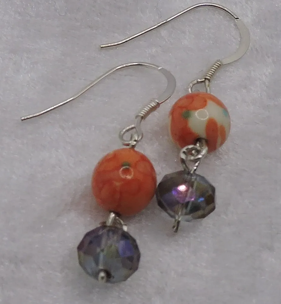 Pretty crystal earrings