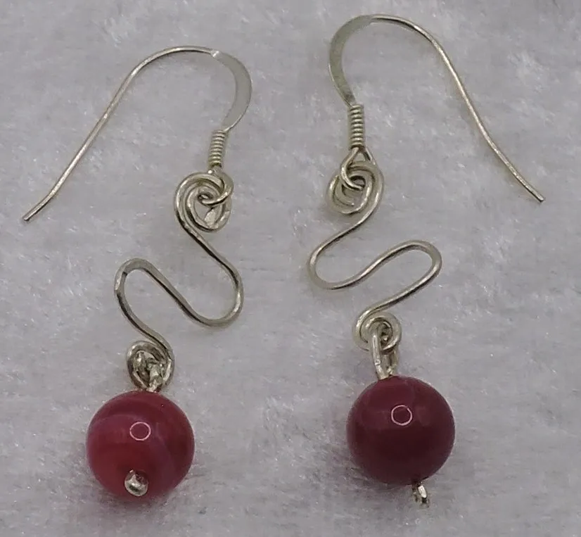 Dangle sterling silver earrings