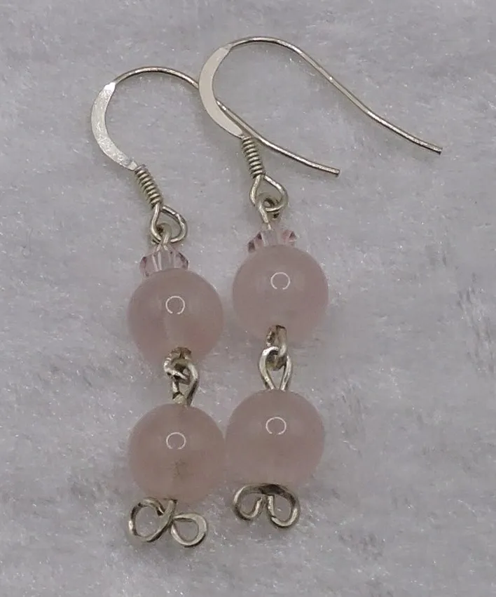 Pink semi-precious Earrings