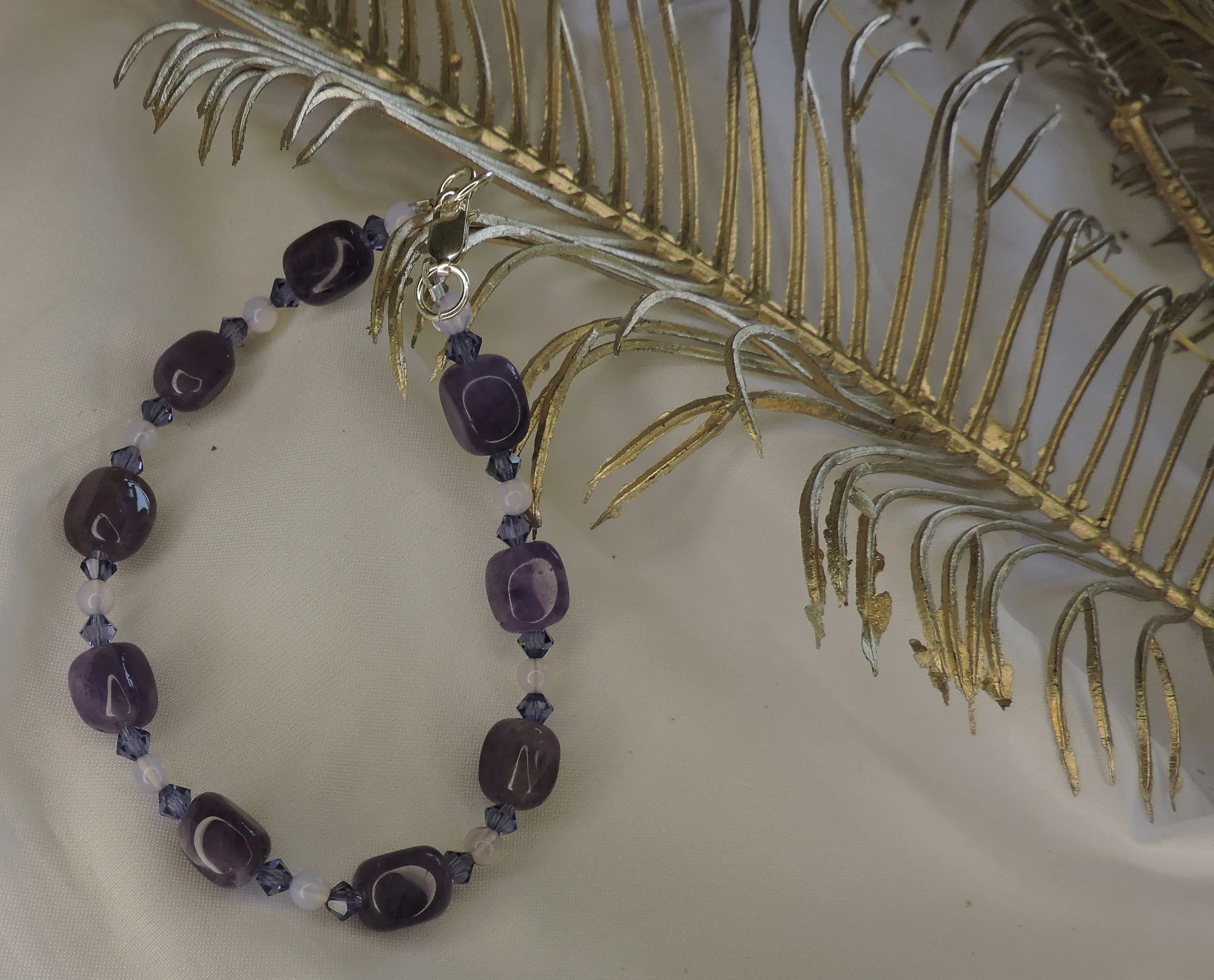 Amethyst & crystal Bracelet