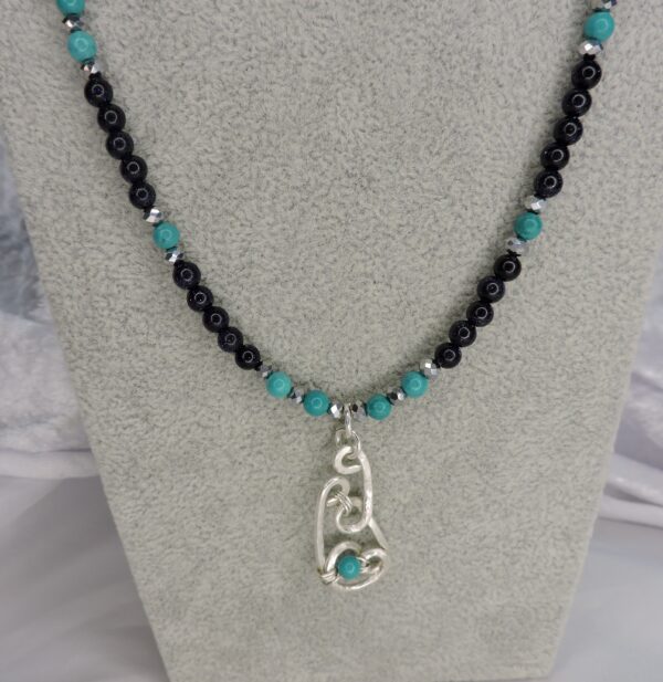 Turquoise & onyx Necklace