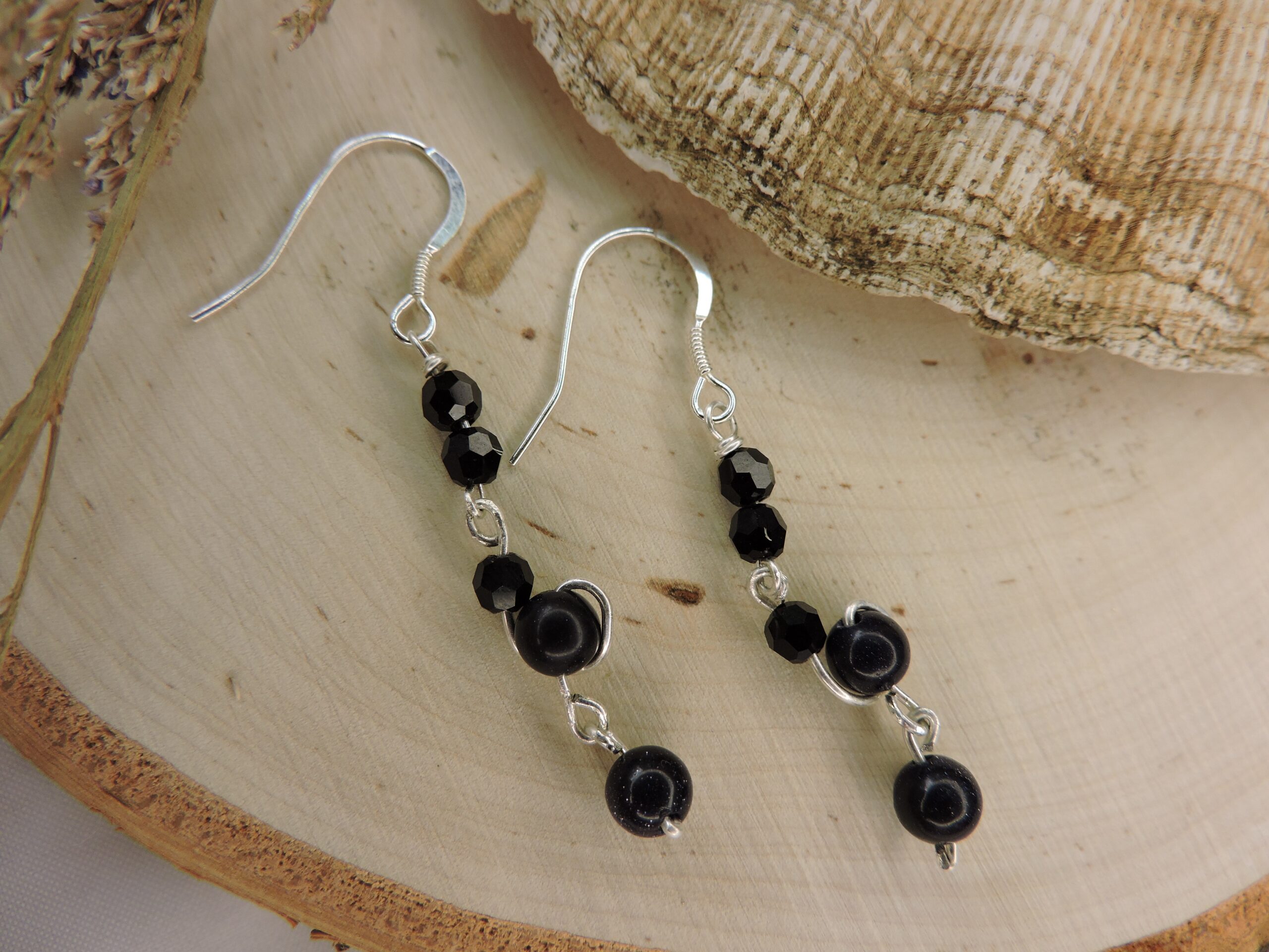 Onyx earrings
