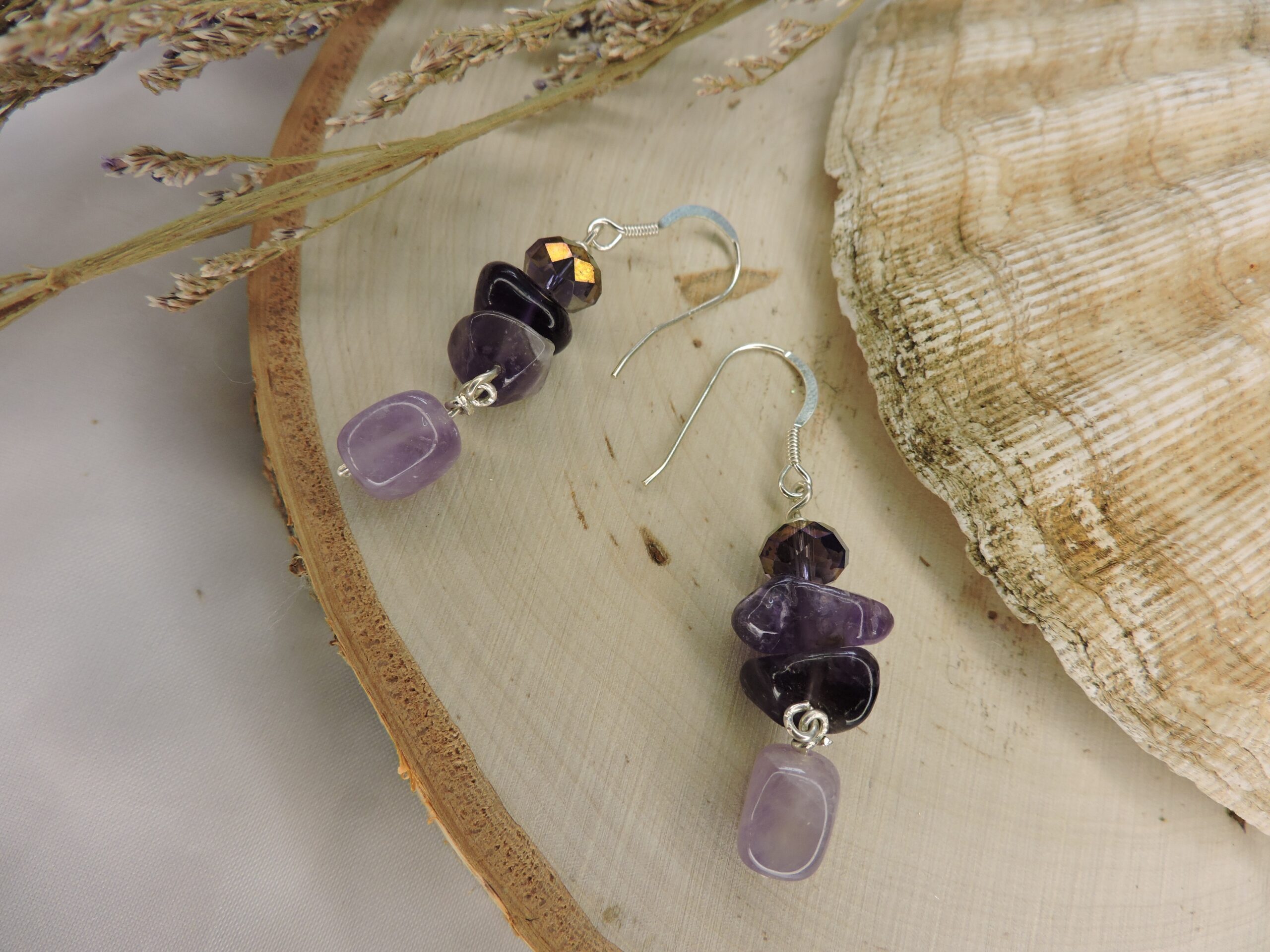 Amethyst earrings