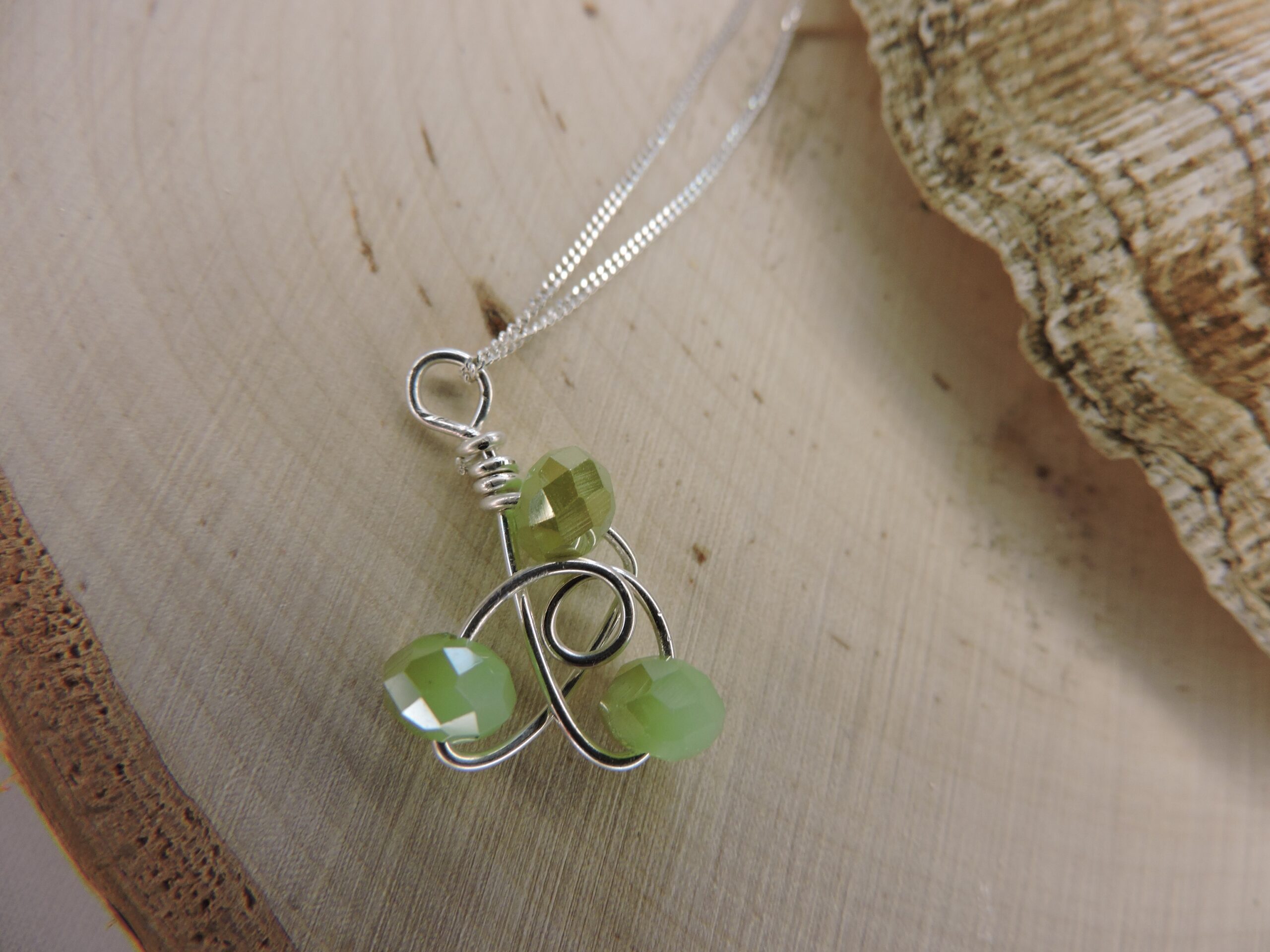 green crystal necklace
