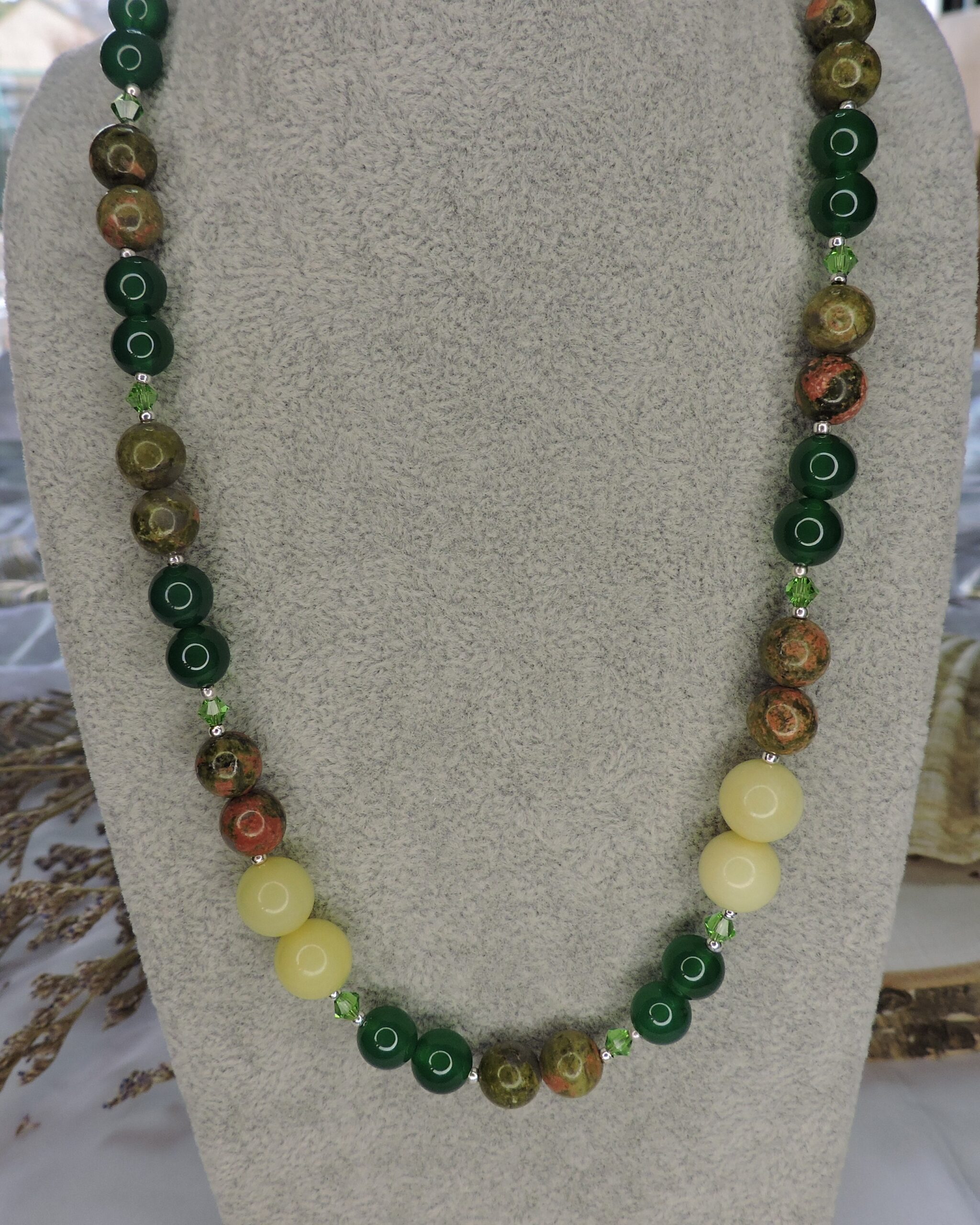 Unakite necklace