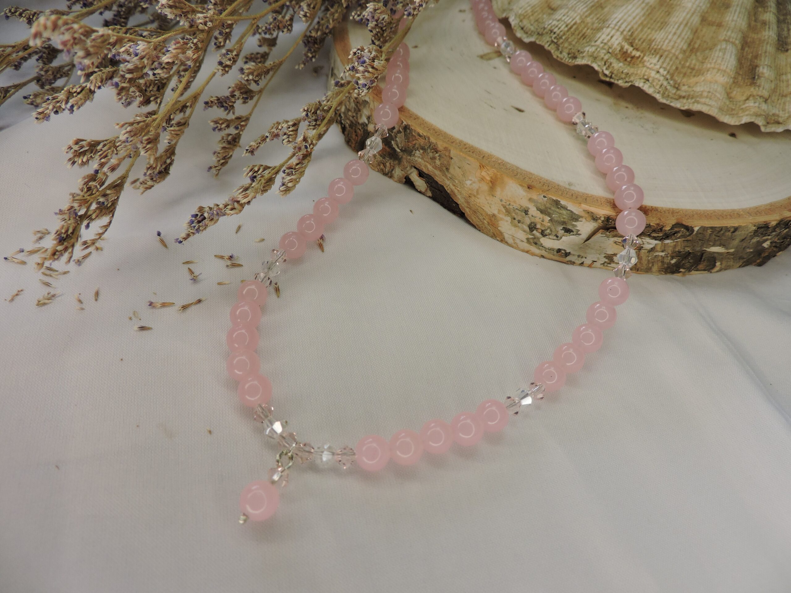 Rose quartz necklace