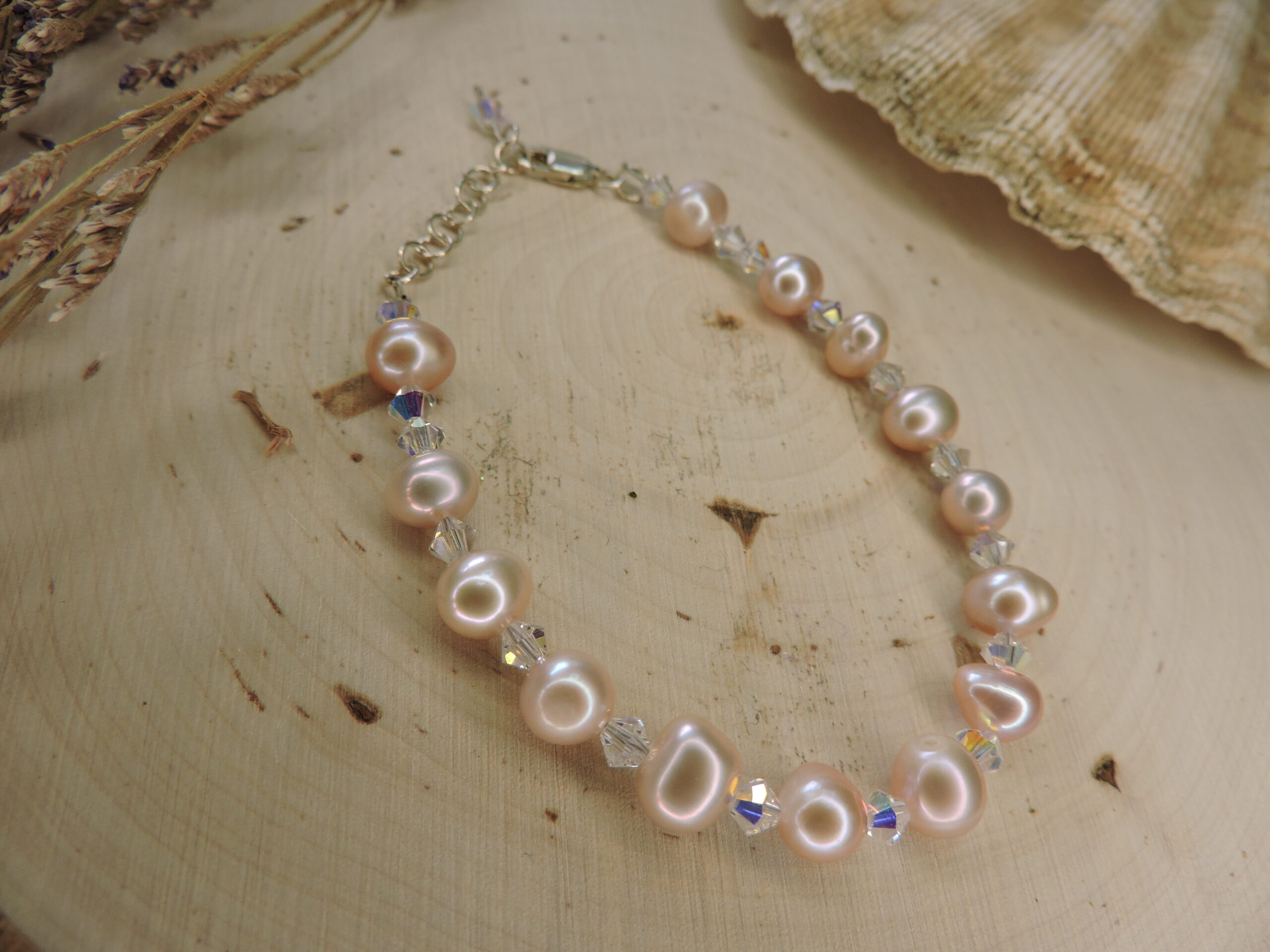 Pearl and Crystal Bracelet